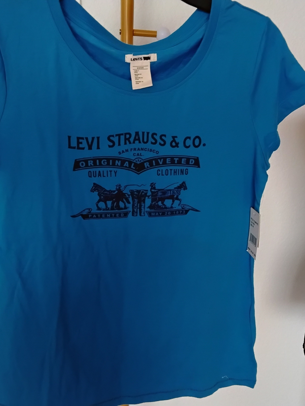 Levi's Bright Blue Short Sleeve Logo Tee
